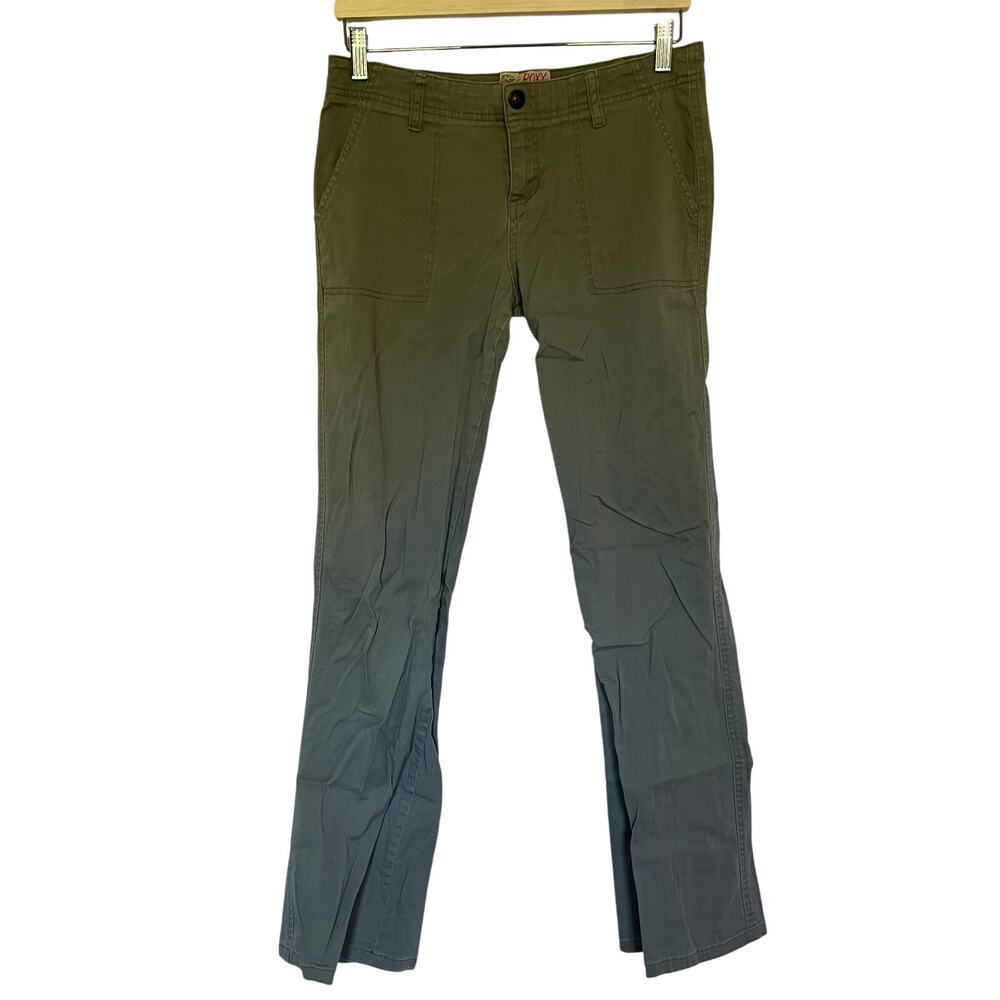 Roxy Islander cotton army green pockets‎ low cut juniors size 7 women's jeans